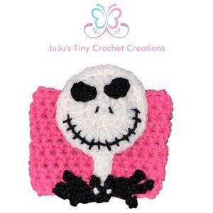 Halloween Pink Skeleton with Bat Tie Coffee Cup Cozy - Reusable & Sustainable